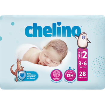 Chelino Talla 2 3-6 kg 28 Pañales
