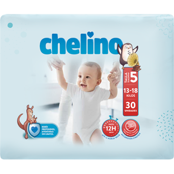 Chelino Talla 5 13-18 kg 30 Pañales
