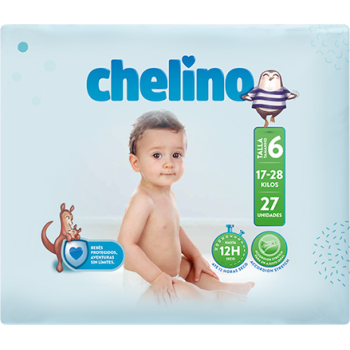 Chelino Talla 6 17-28 kg 27 Pañales