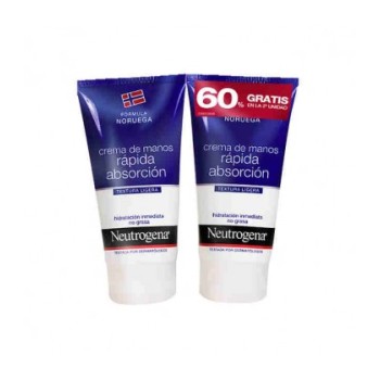 NEUTROGENA Duplo Crema de Manos rápida absorción 2 x 75 ml