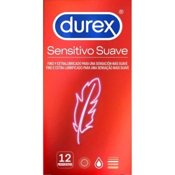 Durex Sensitivo Suave 12 Preservativos finos