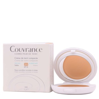 Avène Couvrance Crema Compacta acabado Mate Arena