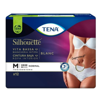 TENA Silhouette Cintura Baja Talla M 12uds