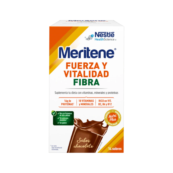 Meritene Chocolate fibra 14 sobres