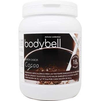 BODYBELL - Bebida Sabor Cacao 450 g