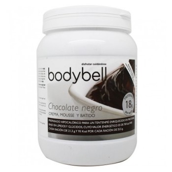 BODYBELL - Crema sabor Chocolate Negro 450 g