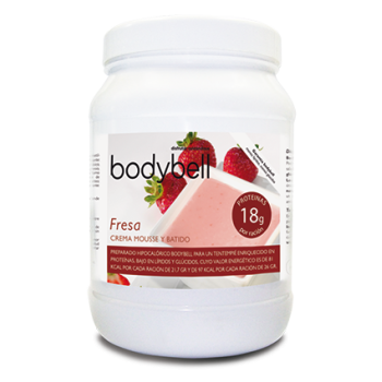 BODYBELL - Crema, Mousse y Batido de Fresa 450 g