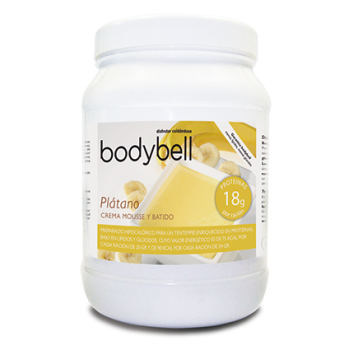 BODYBELL - Crema, Mousse y Batido de Plátano 450 g