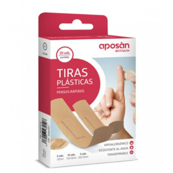 Aposan - Tiras Plásticas de 4 Tamaños 30 uds