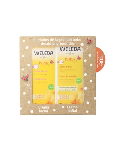 Weleda - Crema Facial 50 ml + Crema pañal 75 ml