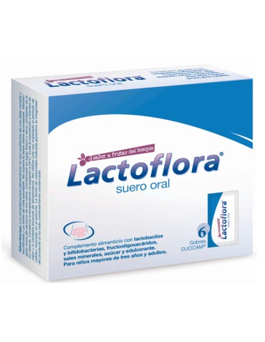 Lactoflora - Suero Oral 6 Sobres sabor Frutas...