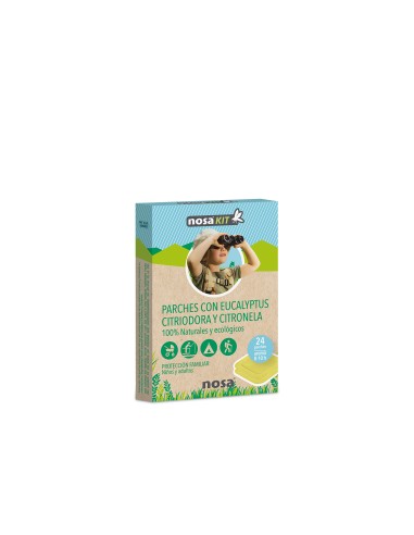 Nosa KIT - Parches repelentes de mosquitos 24uds