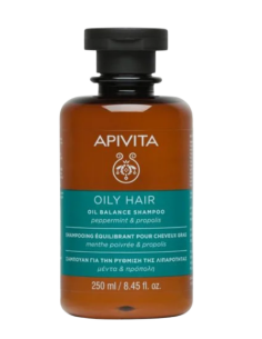 Apivita - Champú Equilibrante para Cabello Graso Menta y...