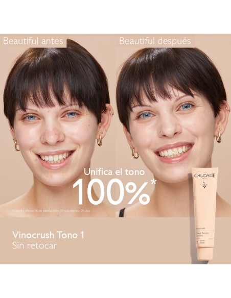 Caudalie - Vinocrush Crema con Color Tono 1