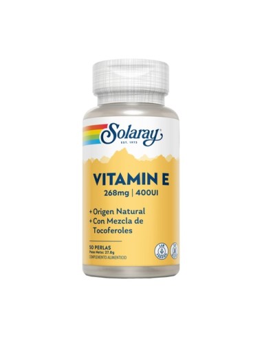 Solaray - Vitamina E 400 UI- 50 Perlas