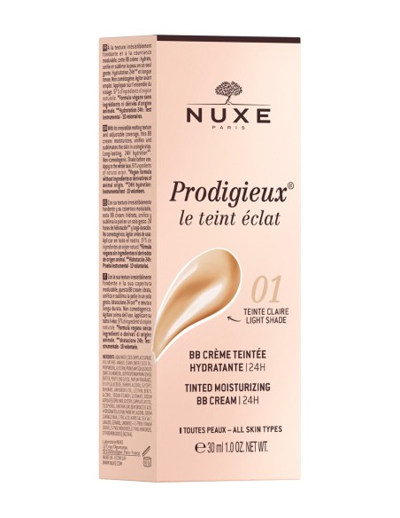 Nuxe - Soins Prodigieux - BB Cream Hidratante con Color - Tono claro  30 ml