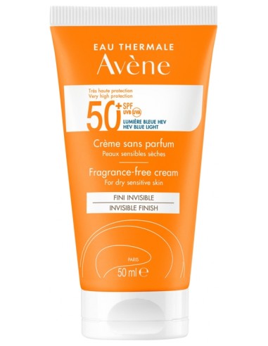Avène Crema sin Perfume SPF50+ 50 ml