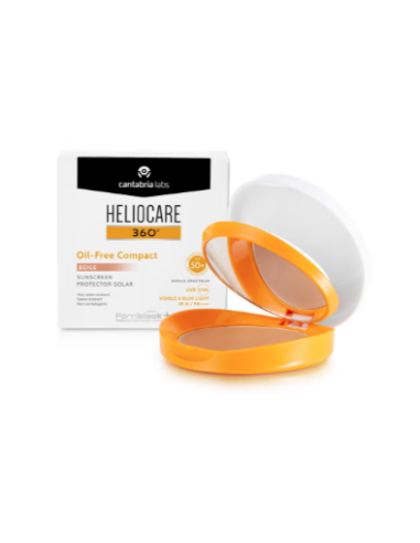 Heliocare 360 - Oil-Free Compact SPF 50+ Color...