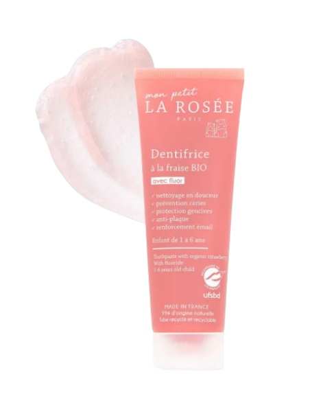 La Rosée - Pasta de Dientes Mon Petit Fresas Orgánicas 50 ml