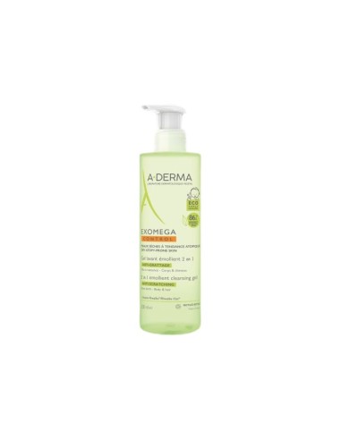 A-derma Exomega Gel Lavante 2 en 1 500ml