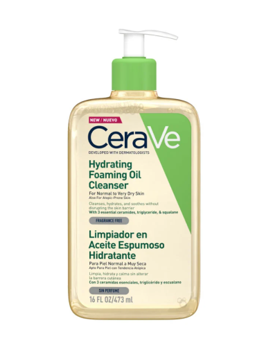 Cerave - Aceite Limpiador Espumoso Hidratante...