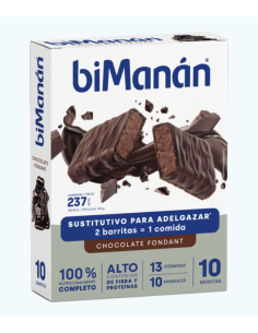 Bimanan - Chocolate fondant Barritas 10 Unidades