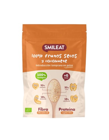 Smileat Frutos Secos con Cacahuete en polvo 200GR