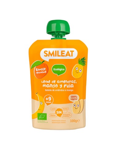Smileat Pouch Leche de Almendras, Mango y Piña...